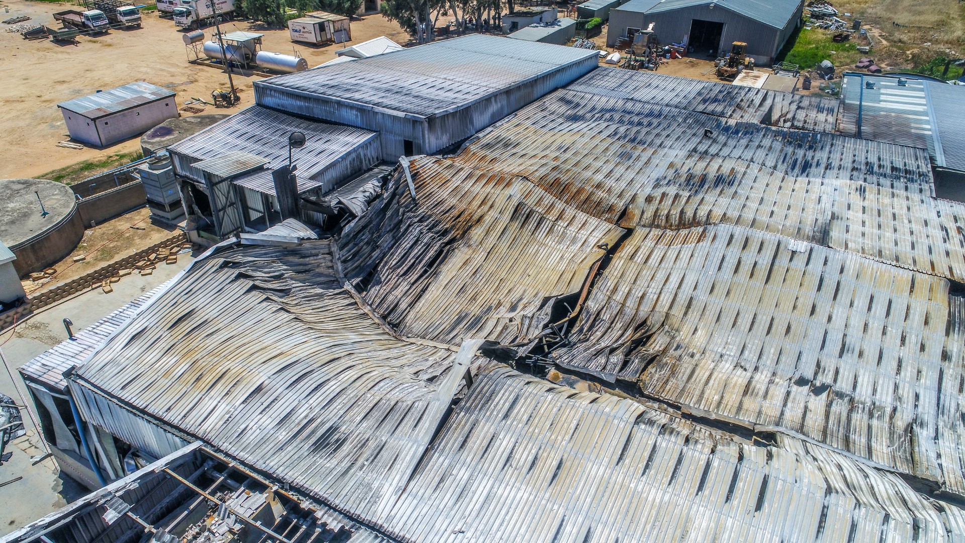Professional fire damage inspection using drone technology in Cape Town